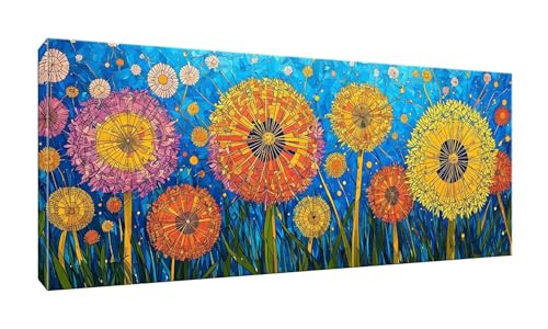 5D DIY Diamond Painting Kits Vollbohrer Groß 20x50cm, Löwenzahn Diamant Painting Kunst Bild Kit, Leinwand Kreuzstich Stickerei Nach Zahlen Painting Zubehör für Erwachsene/Wand/Wohnkultur G-645 von Jalican