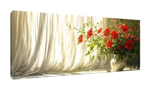 5D DIY Diamond Painting Kits Vollbohrer Groß 50x125cm, Blumen Vase Diamant Painting Kunst Bild Kit, Leinwand Kreuzstich Stickerei Nach Zahlen Painting Zubehör für Erwachsene/Wand/Wohnkultur G-344 von Jalican