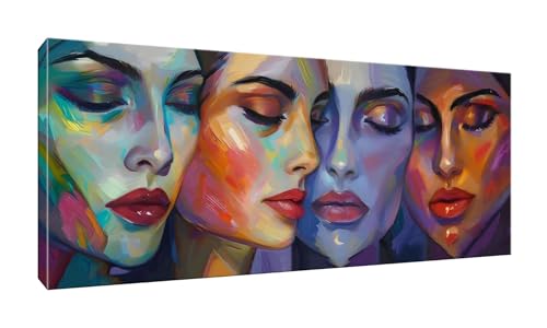 5D DIY Diamond Painting Kits Vollbohrer Groß 80x200cm, Frau Gesicht Diamant Painting Kunst Bild Kit, Leinwand Kreuzstich Stickerei Nach Zahlen Painting Zubehör für Erwachsene/Wand/Wohnkultur G-628 von Jalican