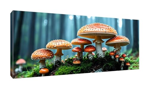 5D DIY Diamond Painting Kits Vollbohrer Groß 80x200cm, Wald Pilz Diamant Painting Kunst Bild Kit, Leinwand Kreuzstich Stickerei Nach Zahlen Painting Zubehör für Erwachsene/Wand/Wohnkultur G-685 von Jalican