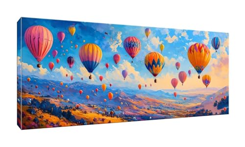 5D Diamond Painting Groß XXL Diamant Painting Bilder Heißluftballon Diamond Art Erwachsene Full Drill DIY Diamant Kunst Malerei Stickerei Set Kreuzstich Bilder Home Wand Dekor Geschenk 90x225cm G-669 von Jalican