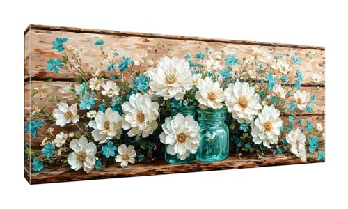 5D Diamond Painting Groß XXL Diamant Painting Bilder Vase Blumen Diamond Art Erwachsene Full Drill DIY Diamant Kunst Malerei Stickerei Set Kreuzstich Bilder Home Wand Dekor Geschenk 30x75cm G-375 von Jalican