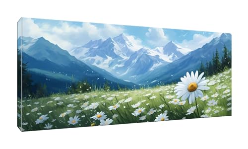 70x175cm 5D Diamond Painting Erwachsene Groß Diamond Painting Berge Gänseblümchen Diamant painting Kinder Stickerei Kunst Malerei Nach Zahlen Kits Diamond Painting Set für Wanddekoration zu Hause G719 von Jalican