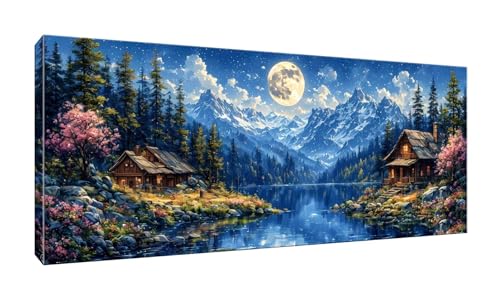 70x175cm 5D Diamond Painting Erwachsene Groß XXL Diamond Painting Wald Kabine Diamant painting Kinder Stickerei Kunst Malerei Nach Zahlen Kits Diamond Painting Set für Wanddekoration zu Hause G-689 von Jalican