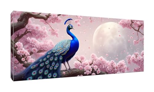 70x175cm 5D Diamond Painting Erwachsene Groß XXL Diamond Painting Wald Pfau Diamant painting Kinder Stickerei Kunst Malerei Nach Zahlen Kits Diamond Painting Set für Wanddekoration zu Hause G-678 von Jalican