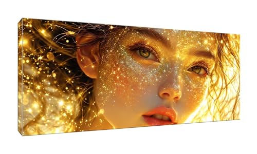 Jalican 5D DIY Diamond Painting Kits Vollbohrer Groß 20x50cm, Mädchen Diamant Painting Kunst Bild Kit, Leinwand Kreuzstich Stickerei Nach Zahlen Painting Zubehör für Erwachsene/Wand/Wohnkultur G-731 von Jalican