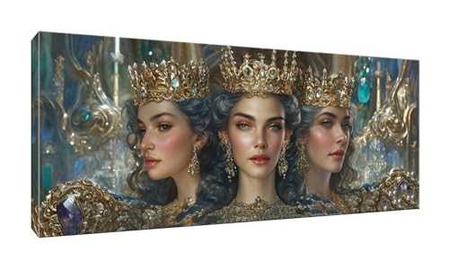 Jalican 5D DIY Diamond Painting Kits Vollbohrer Groß 80x200cm, Königin Diamant Painting Kunst Bild Kit, Leinwand Kreuzstich Stickerei Nach Zahlen Painting Zubehör für Erwachsene/Wand/Wohnkultur G-636 von Jalican