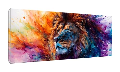 Jalican 5D DIY Diamond Painting Kits Vollbohrer Groß 80x200cm, Löwe Diamant Painting Kunst Bild Kit, Leinwand Kreuzstich Stickerei Nach Zahlen Painting Zubehör für Erwachsene/Wand/Wohnkultur G-761 von Jalican