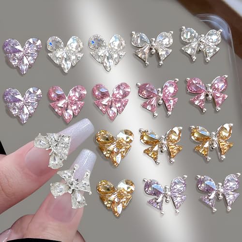 16 Stück Bunte Glitzersteine Nail Charms Nägel Zubehör Zirkon Herz Schmetterling Strasssteine Nagel Charms Nail Art Rhinestones Glitzer Steine Schleifen Herzen Nailart Edelsteine Nageldesign Nail Gems 16 Stück Bunte Glitzersteine Nail Charms Nägel Zubehör Zirkon Herz Schmetterling Strasssteine Nagel Charms Nail Art Rhinestones Glitzer Steine Schleifen Herzen Nailart Edelsteine Nageldesign Nail Gems von Jaliya