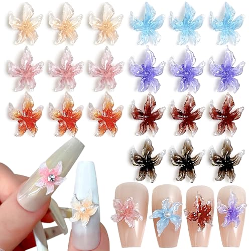30 Stück Lilienblumen Nail Charms 3D Eiskristall Blumen Nagelanhänger Nagel Charms Nägel Zubehör Sommer Blume für Nageldesign Damen Nagel Deko Blumen Nailart Dekorationen Flower Nail Art Charm Set 30 Stück Lilienblumen Nail Charms 3D Eiskristall Blumen Nagelanhänger Nagel Charms Nägel Zubehör Sommer Blume für Nageldesign Damen Nagel Deko Blumen Nailart Dekorationen Flower Nail Art Charm Set von Jaliya