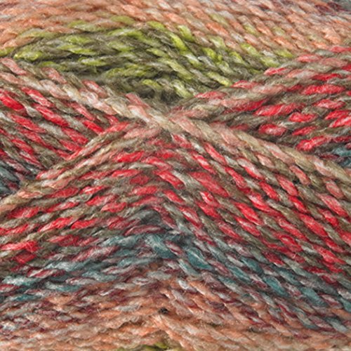 James C Brett James C Brett Yarn Marble Chunky Strickwolle, 100% Acryl, Farbton MC45 gedeckter Regenbogen, 200 g von James C. Brett