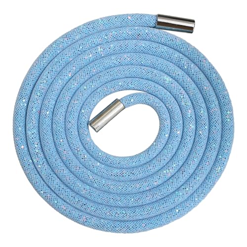 Jamron EIN Stück 6MM Glitzer Strass Seil Eingewickelt in Netz Ersatz Kordelzug für Hoodie Jogginghose SN0707247 Blau von Jamron