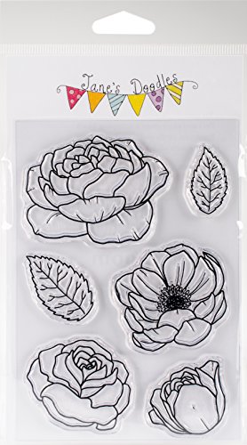 Jane's Doodles Transparente Stempel, Nicht zutreffend, Mehrfarbig, 9.9 x 19.81 x 0.38 cm von Jane's Doodles