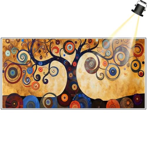 Diamond Painting Abstrakt 160 x 80 cm, Baum Des Lebens Diamant Painting Bilder, Malen Nach Zahlen Erwachsene Kinder, Full Drill Diamanten Painting Mosaic Malerei Stickerei Set, Home Wand Dekor yf398 von Janktie