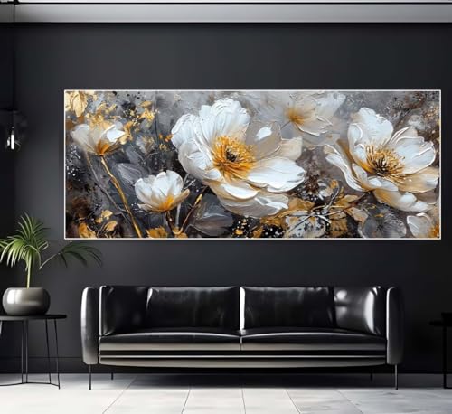 Diamond Painting Blume Diamant Painting Bilder Kinder abstrakt Diamond Art Erwachsene Full Drill Diamond Painting Zubehör, 5d Diamant Malerei Kunst Mosaic Stickerei Kits Home Wand Decor 40x120 cm Q243 von Janktie