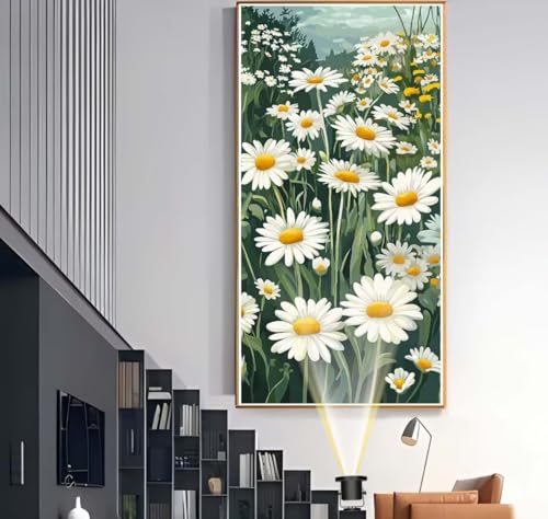 Diamond Painting Blumen 100 x 200 cm, Pflanzen Diamant Painting Bilder, Malen Nach Zahlen Erwachsene, DIY Diamond Art Full Drill Diamanten Painting Mosaic Malerei Stickerei Set, Home Wand Dekor yf500 von Janktie