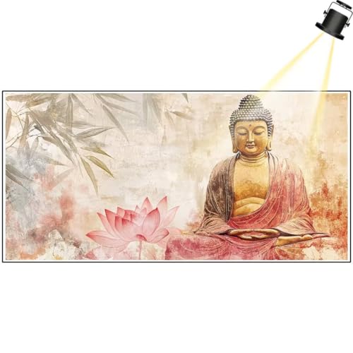 Diamond Painting Buddha 150 x 60 cm, Weinlese Diamant Painting Bilder, Malen Nach Zahlen Erwachsene, DIY Diamond Art Full Drill Diamanten Painting Mosaic Malerei Stickerei Set, Home Wand Dekor yf260 von Janktie