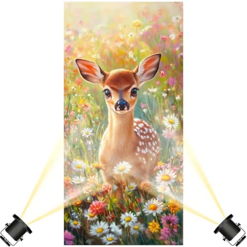 Diamond Painting Hirsch 30x60 cm, Niedliches Tier Diamant Painting Bilder, Malen Nach Zahlen Erwachsene Kinder, Full Drill Diamanten Painting Mosaic Malerei Stickerei Set, Home Dekor Geschenke yf474 von Janktie