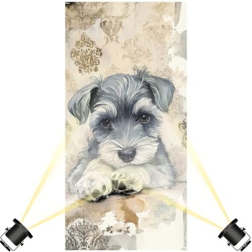 Diamond Painting Hund 100 x 300 cm,Tier Diamant Painting Bilder,Malen Nach Zahlen Erwachsene,DIY Diamond Art Painting Kits,Full Drill Diamanten Painting Mosaic Malerei Stickerei Set,Home Dekor yf478 von Janktie