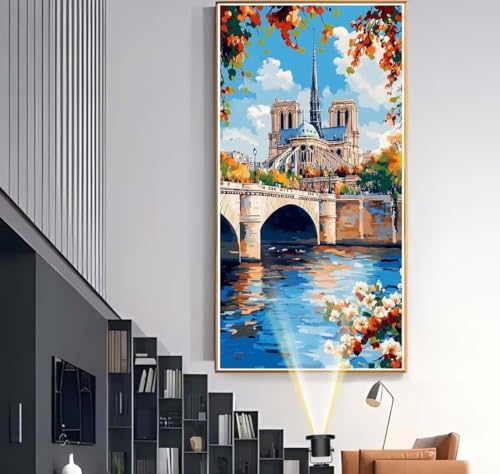 Diamond Painting Italien 100 x 200 cm, Landschaft Diamant Painting Bilder, Malen Nach Zahlen Erwachsene Kinder, Full Drill Diamanten Painting Mosaic Malerei Stickerei Set, Home Dekor Geschenke yf536 von Janktie