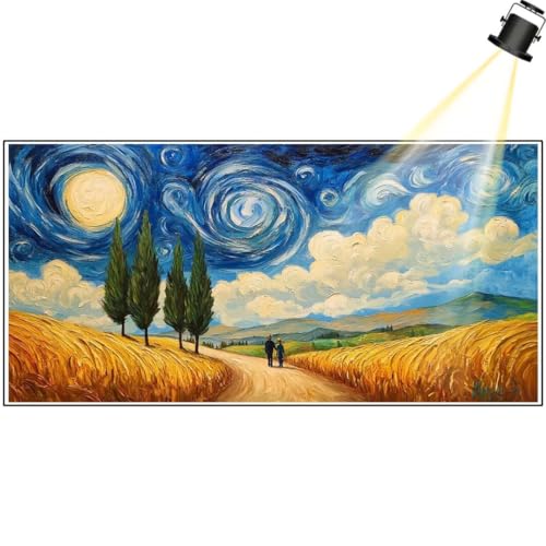 Diamond Painting Landschaft 100 x 40 cm, Bauernhof Diamant Painting Bilder, Malen Nach Zahlen Erwachsene Kinder, Full Drill Diamanten Painting Mosaic Malerei Stickerei Set, Home Dekor Geschenke yf392 von Janktie