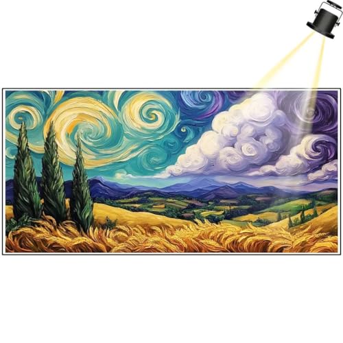 Diamond Painting Landschaft Diamant Painting Bilder Wald Diamond Art DIY Set Erwachsene Full Diamond Painting Zubehör, 5D Diamant Malerei Kunst Strass Mosaic Stickerei Kits Home Decor 200x100 cm yf271 von Janktie