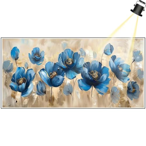 Diamond Painting Mohnblumen 200 x 100 cm, Vintage Diamant Painting Bilder, Malen Nach Zahlen Erwachsene Kinder, Full Drill Diamanten Painting Mosaic Malerei Stickerei Set, Home Dekor Geschenke yf442 von Janktie