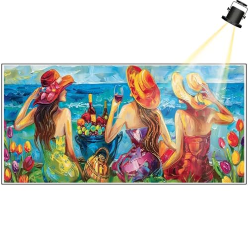 Diamond Painting Party Der Frau 160 x 80 cm, Spaß Diamant Painting Bilder, Malen Nach Zahlen Erwachsene Kinder, Full Drill Diamanten Painting Mosaic Malerei Stickerei Set, Home Dekor Geschenke yf448 von Janktie