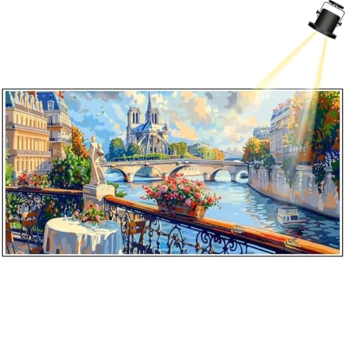 Diamond Painting Rom 110x50 cm, Landschaft Diamant Painting Bilder, Malen Nach Zahlen Erwachsene, DIY Diamond Art Painting Kits, Full Diamanten Painting Mosaic Malerei Stickerei Set, Home Dekor yf444 von Janktie