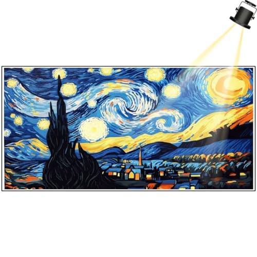 Diamond Painting Sternennacht Diamant Painting Bilder Landschaft Diamond Art DIY Set Erwachsene Full Diamond Painting Zubehör, 5D Diamant Malerei Mosaic Stickerei Kits Home Wand Decor 60x30 cm yf375 von Janktie