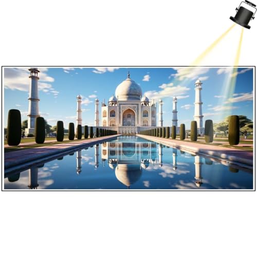 Diamond Painting Taj Mahal 110 x 50 cm, Landschaft Diamant Painting Bilder, Malen Nach Zahlen Erwachsene Kinder, Full Drill Diamanten Painting Mosaic Malerei Stickerei Set, Home Dekor Geschenke yf416 von Janktie