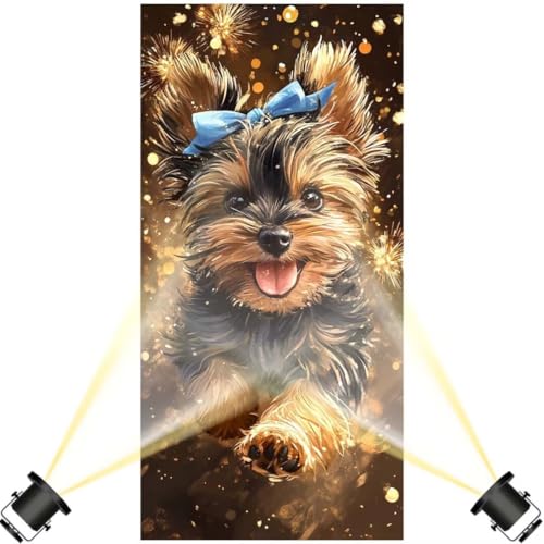 Diamond Painting Tier 100 x 300 cm,Hund Diamant Painting Bilder,Malen Nach Zahlen Erwachsene,DIY Diamond Art Painting Kits,Full Drill Diamanten Painting Mosaic Malerei Stickerei Set,Home Dekor yf494 von Janktie