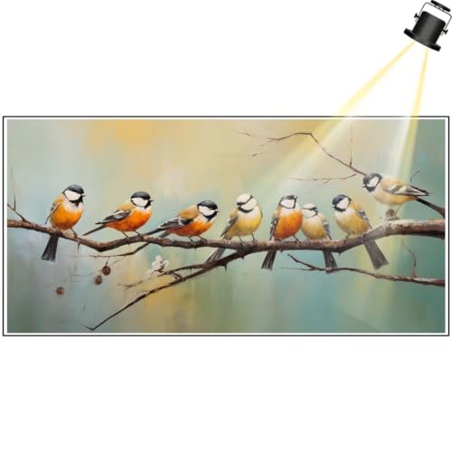 Diamond Painting Tier 100 x 40 cm,Vogel Diamant Painting Bilder,Malen Nach Zahlen Erwachsene,DIY Diamond Art Painting Kits,Full Drill Diamanten Painting Mosaic Malerei Stickerei Set,Home Dekor yf220 von Janktie