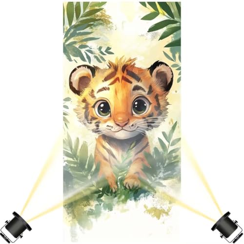 Diamond Painting Tiger Diamant Painting Bilder Kinder Tier Diamond Art DIY Set Erwachsene Full Diamond Painting Zubehör, Diamant Malerei Kunst Strass Mosaic Stickerei Kits Home Decor 100x300 cm yf463 von Janktie