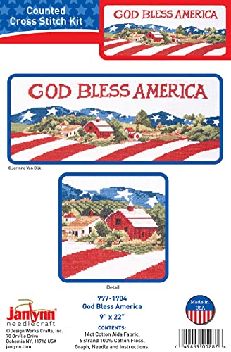 Janlynn Kreuzstich-Set "God Bless America" von Janlynn