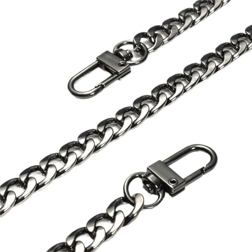 Janmobrian Wallet Chain,Taschenkette 1 Stück DIY. Bag Strap Ersatz Geldbörse Kette Umhängetasche Riemen Aluminiumketten for kleine Handtaschen Zubehör Taschen Gürtel(Black,120) von Janmobrian