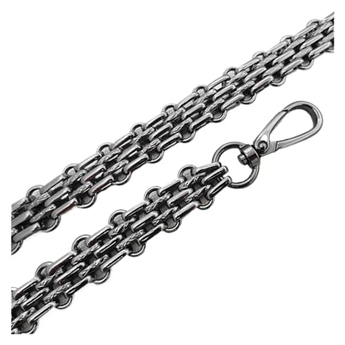 Janmobrian Wallet Chain,Taschenkette 1 stücke 16mm breite Tasche Kette - DIY. Metallkette Schulter Crossbody Bag Strap Griff for große Handtaschen(Gun Black,100) von Janmobrian