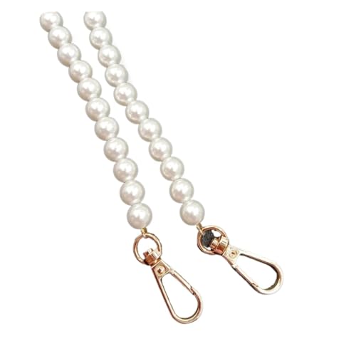 Janmobrian Wallet Chain,Taschenkette 1 stücke 50-12. 0cm Pearl Bag Strap for Taschen Handtasche DIY. Geldbörse Ersatz Lange Perlenkette for Umhängetasche Riemen Perlengürtel Zubehör(Gold B,100) von Janmobrian