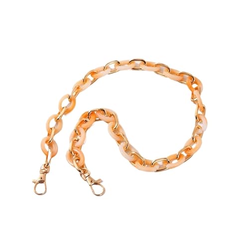 Janmobrian Wallet Chain,Taschenkette Frau Handtasche Riemenkette Abnehmbarer Ersatz Schultergurt Tasche Ketten Dame DIY. Schulterkupplungskettengriffe(Orange) von Janmobrian