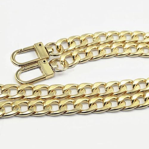 Janmobrian Wallet Chain,Taschenkette Taschen Teile Zubehör Taschen Ketten Gold Gürtel Hardware Handtasche Zubehör Metalllegierung Bag Kettengurt for Frauen Taschen Gürtel Riemen(Gold,7 3/8) von Janmobrian