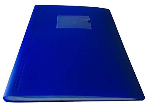 Janrax Sichtbuch, A4, flexibler Einband, 100 Hüllen, Blau von Janrax