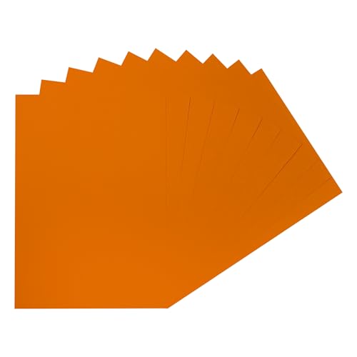 Packung mit 100 orangefarbenen A4-Papieren, 75 g/m² von Janrax