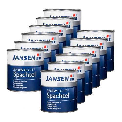 12 x Jansen Ahrweilit Spachtel weiß 400g von Jansen