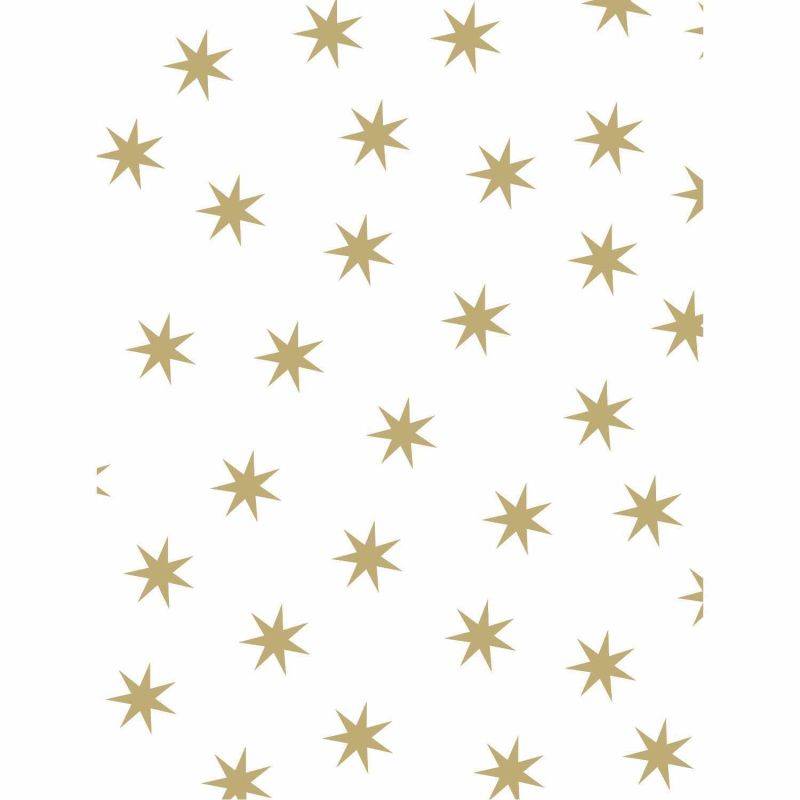 Fotokarton Sterne weiß-gold 50x70cm 300g/m² von Marpa Jansen