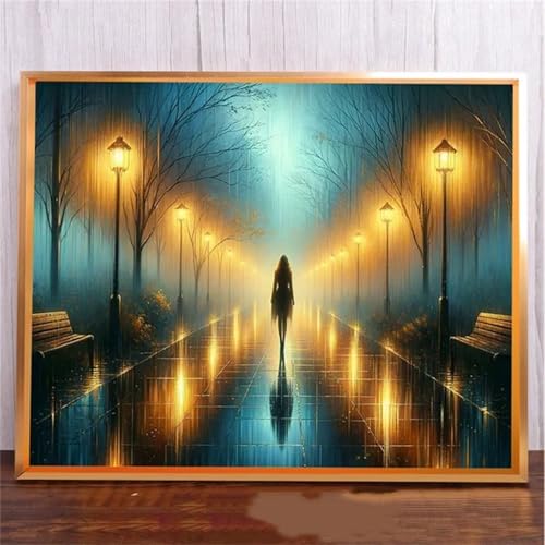 Januave Frau RüCken DIY 5D Diamond Painting,Diamant Malerei für Haus Dekoration,Wohnzimmer Schlafzimmer Büro Eingang Dekoratio,Diamond Painting Set für Erwachsene und Kinder-Round Drill,100x130cm von Januave