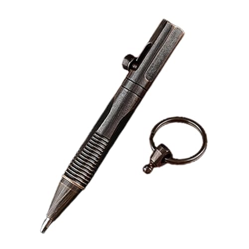 Mini-Messingstift – Kugelschreiber-Anhänger, Kugelschreiber-Schlüsselanhänger, Messing-Stift-Anhänger Für Schlüsselbund, Messing-Stift Für Schlüsselbund-Anhänger, Reise-Taschenstift, Tragbarer Messing von Janurium