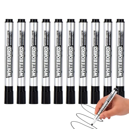 trocken abwischbare Marker für , schwarze Marker mit feiner Spitze - wasserlösliche und schwarze Whiteboard-Marker - schwarze Marker für Whiteboard - Whiteboard-Marker, trocken und feucht abwischbare von Janurium