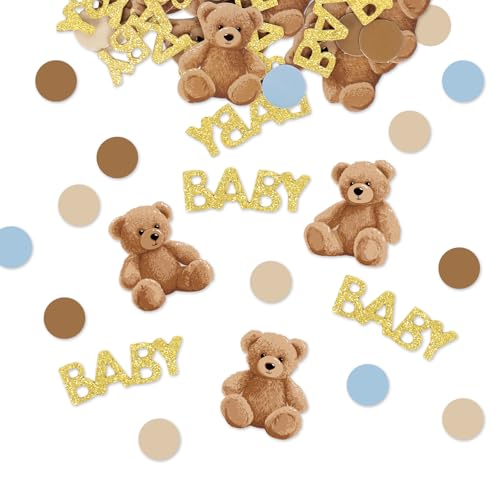 JarThenaAMCS 300 Stück Bären-Konfetti für Babypartys, 5 Designs, Papier-Tisch-Konfetti-Streuungen für Party-Dekoration JarThenaAMCS 300 Stück Bären-Konfetti für Babypartys, 5 Designs, Papier-Tisch-Konfetti-Streuungen für Party-Dekoration von JarThenaAMCS