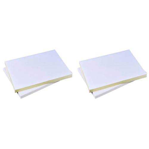 Jasaly 100 Blatt A4 Weiß Selbst Klebendes Wasserdichtes Aufkleber Etikett Oberflächen Papier für Inkjet Drucker Kopierer von Jasaly
