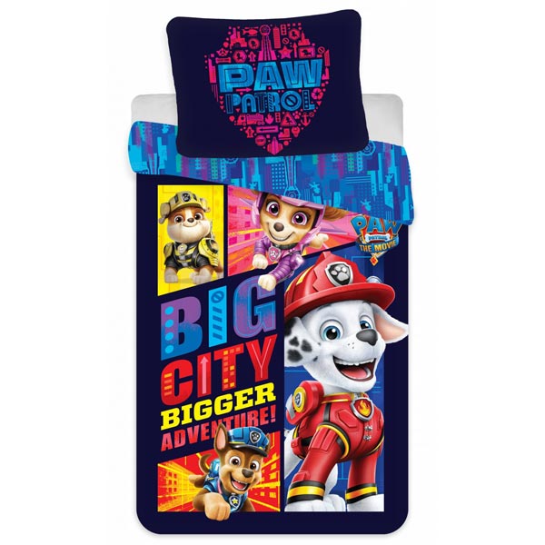 Paw Patrol Big City Kinderbettwäsche, 2-teilig, 100cm x 135cm von Javoli